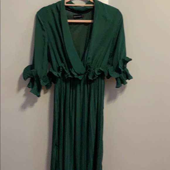 PRETTYLITTLETHING Frill detail midi dress - Picture 7 of 10